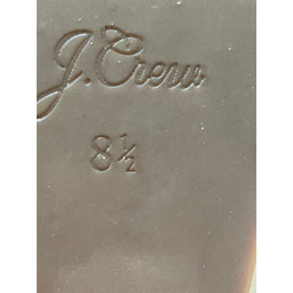 J CREW WOMENS SANDALS METALLIC WEDGE GOLD LEATHER ESPADRILLES ANKLE STRAP SZ 8.5 - Picture 9 of 9